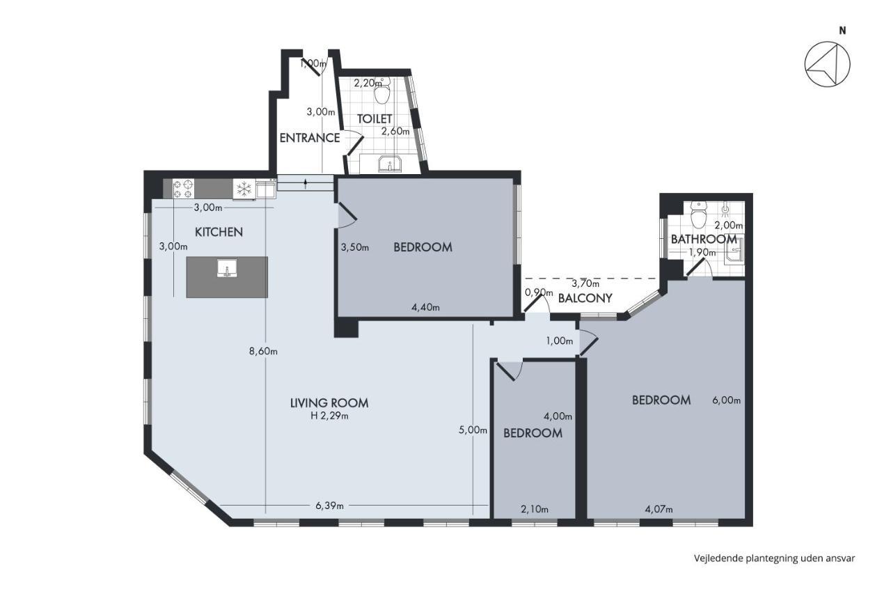 Sanders Regent - Chic Three-Bedroom Apartment Near Central Square Kopenhagen Buitenkant foto